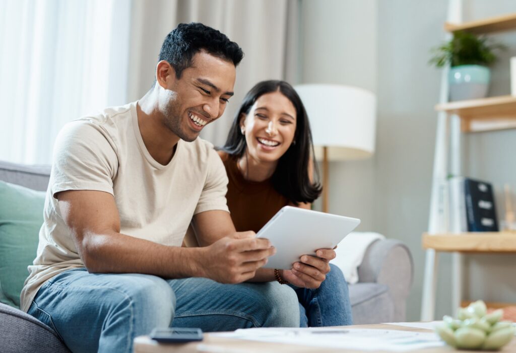 happy young couple